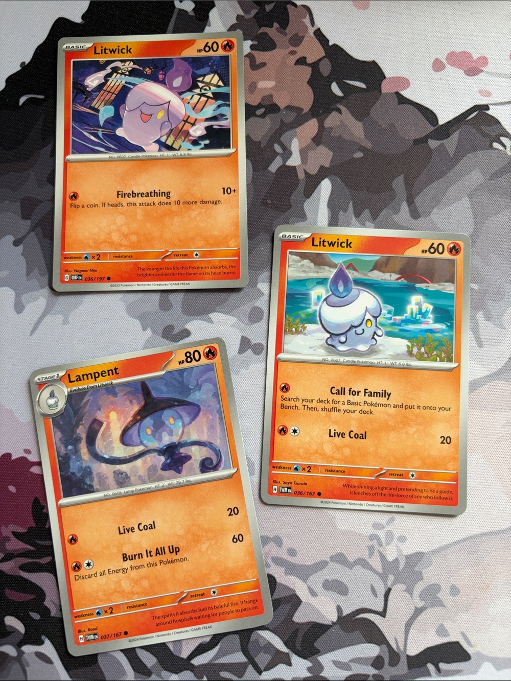 Litwick & Lampent Collection Lot | 3 Pokémon Cards | ✨5/$25✨